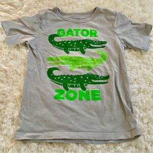 The‎ Children’s Place “Gator Zone” Kids T-shirt Gray, Size 5T